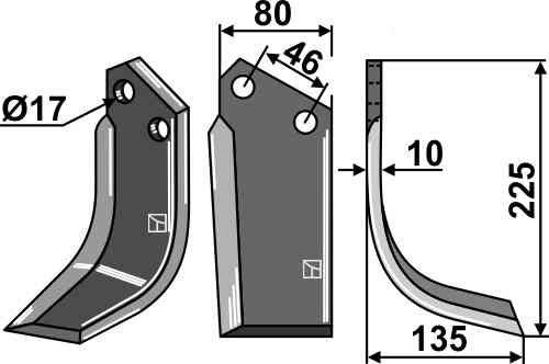 Blade, right model ree-01r