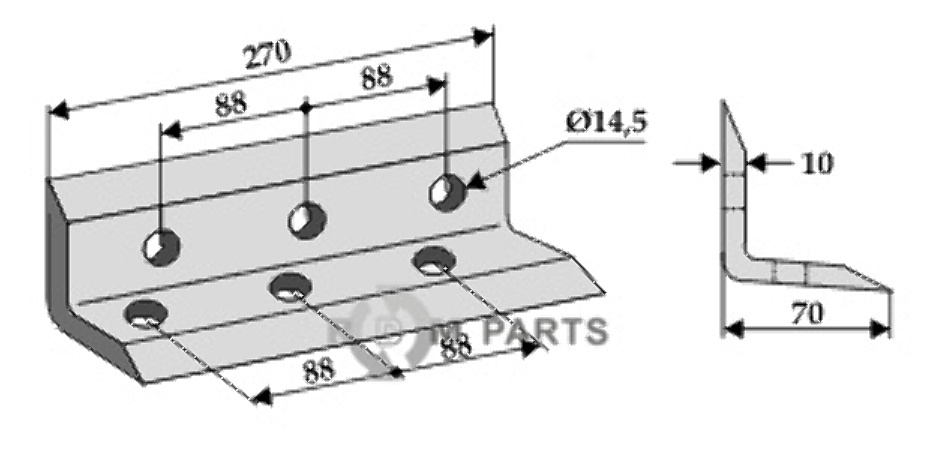 RDM Parts Mes voor grachtenfrees