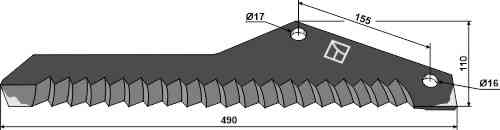 Silage knive fitting for Pöttinger 434.010