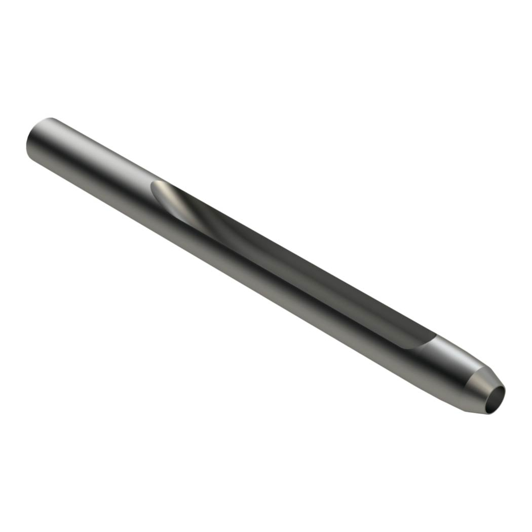 Alloy machined side-eject tine - .375mt x 4.500l x .320od Alloy machined side-eject tine - .375mt x 4.500l x .320od