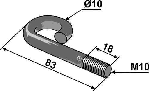 Bøjle beslag 63-uni-17