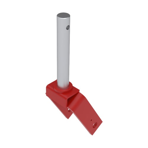 Caster fork - solid wheel
