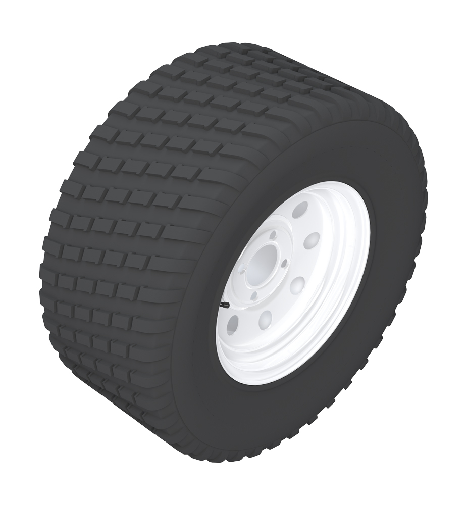 R127-9543 tire & wheel - 24x9.50-12 (4 ply) tu... 