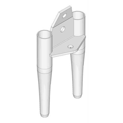 Double standard hollow tine - .750mt x 4.750l x .475od