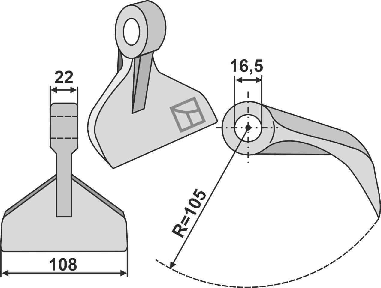 RDM Parts Pruning hammer fitting for Ferri 0901134