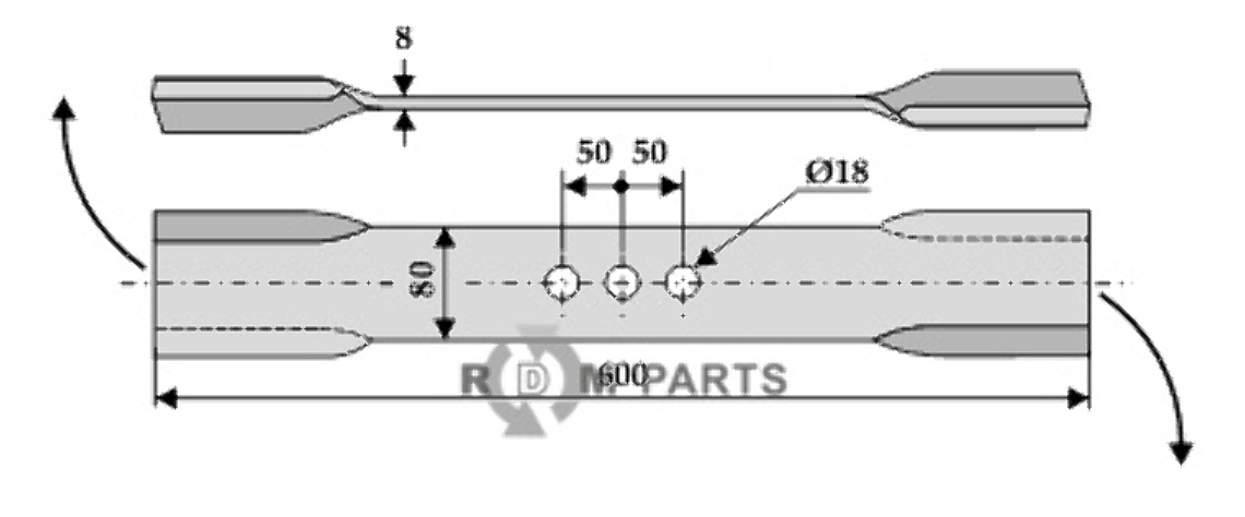 RDM Parts Gedraaid mes