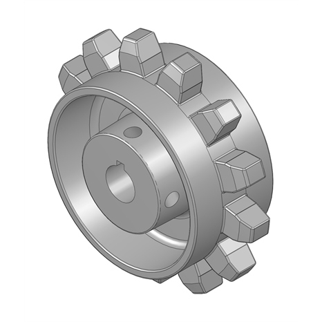 Sprocket - 4 cast -3/4in bore (wide