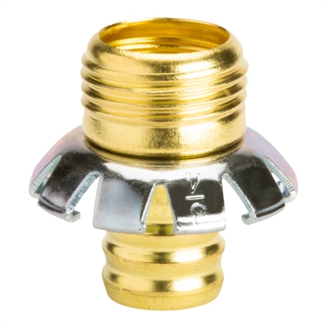 Coupler - 3/4" brass clincher - male
