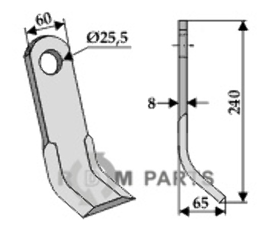 RDM Parts Y-klinge egnet til Ferri 0901004