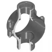 Klemzadel, 2x binnendraad, grijs, EPDM RG869V666SR