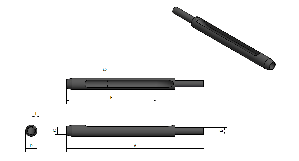 RDM-Selvatici Hollow Tine hardened