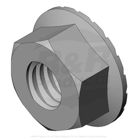 Nut - flanged whiz