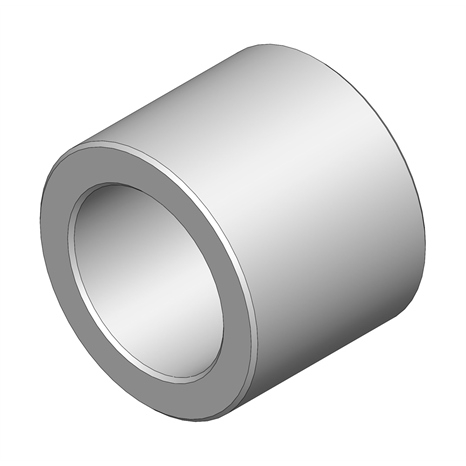Spacer - deck pulley