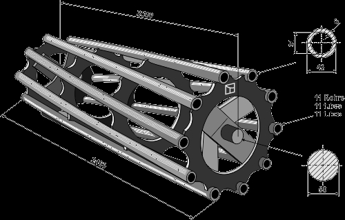 Tubular packer roller 2500