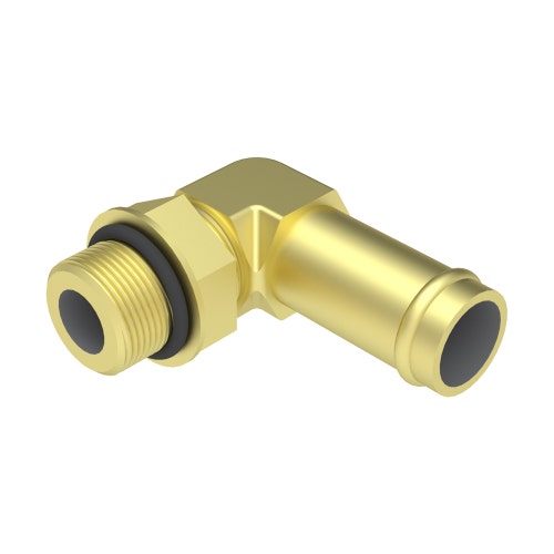 Hydraulic fitting - push 90 deg