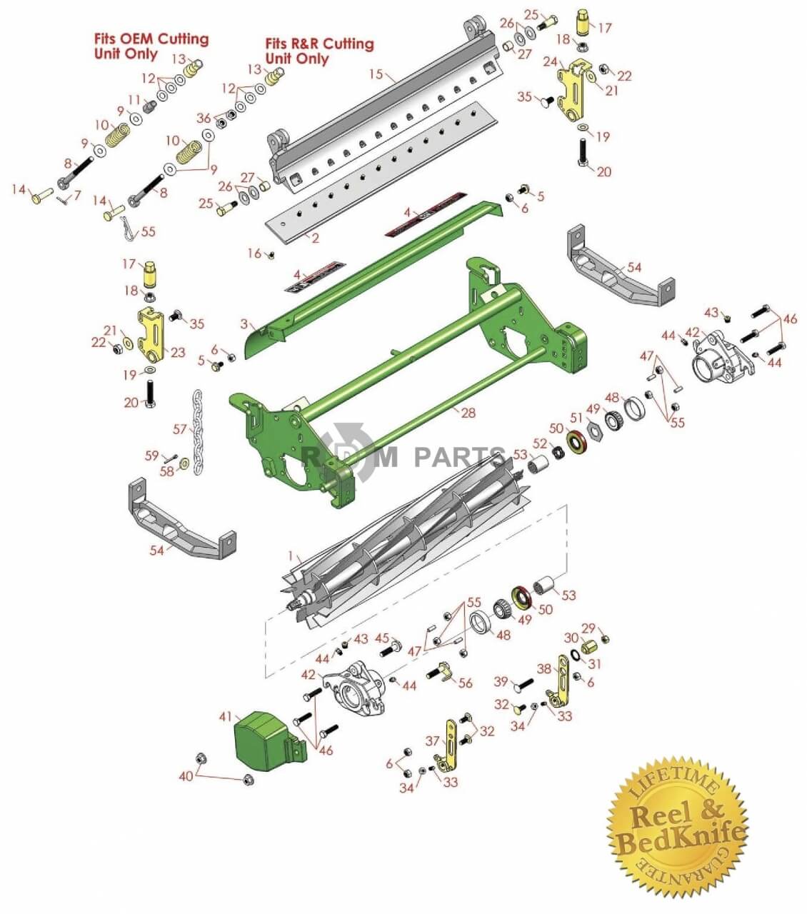 Replacement parts for John Deere 7500 & 8500 parts