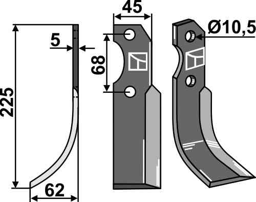 Blade, left model