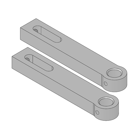 Bracket kit - high height of cut (set/2)