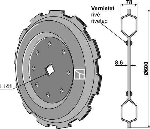 Rolring getand passend voor Quivogne RFT60705