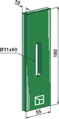 Greenflex kunststof afstrijker voor afstrijker passend voor Amazone 60402 / 60302