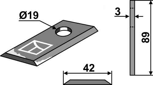 Rotary mower blade