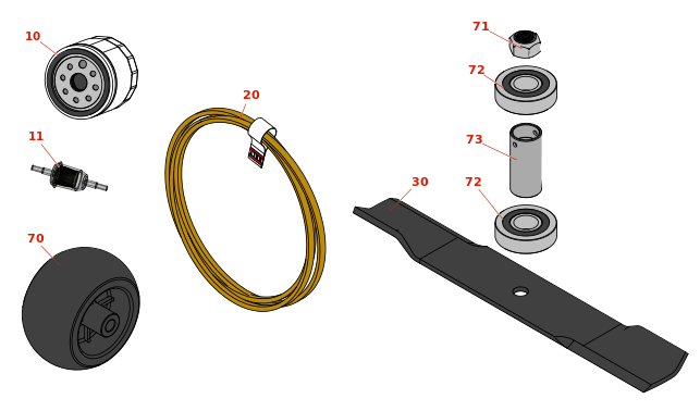 John Deere WH48A Commercial Walk Behind Mower Mower parts