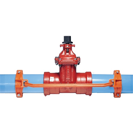 Leemco restraints - 4" (pipe - pipe) gate valve jr