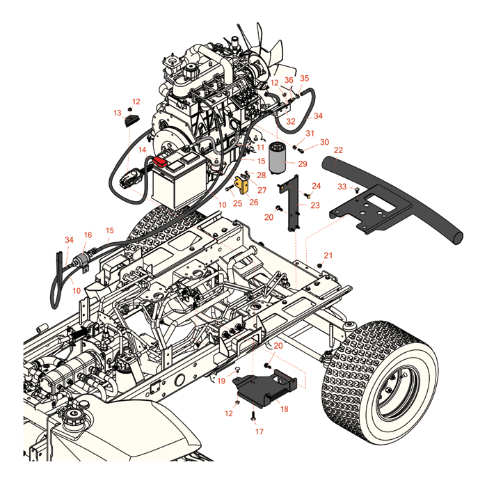 Fuel system parts suitable for your Toro Groundsmaster 4300-D