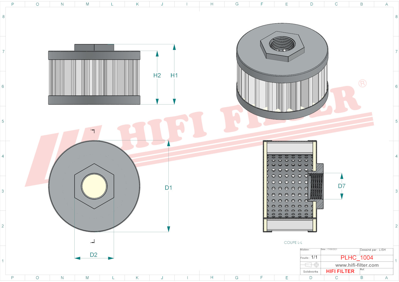 Hydraulic filter passend voor imer 12181235621