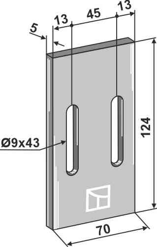 Abstreiferblech für packerwalzen 51-q100