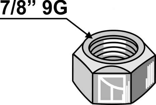 Self-locking nut 7/8