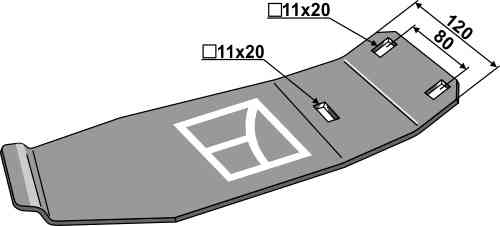 Skid fitting for John Deere CC50001