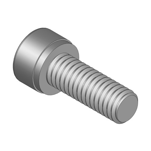 M6-1.0 x 16 socket hd c/s pln
