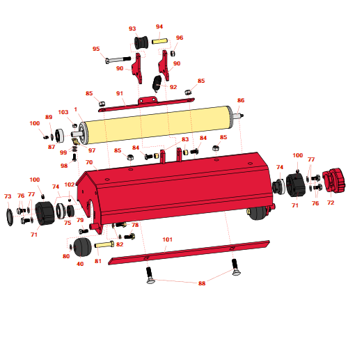 Toro Greensmaster 3050 tri-roller unit - model 04495