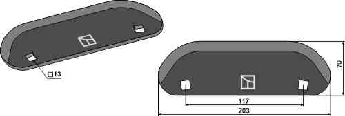 Food mixer knive