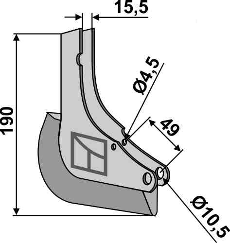Metal seed share fitting for Kleine 15-450-25 / KL810210