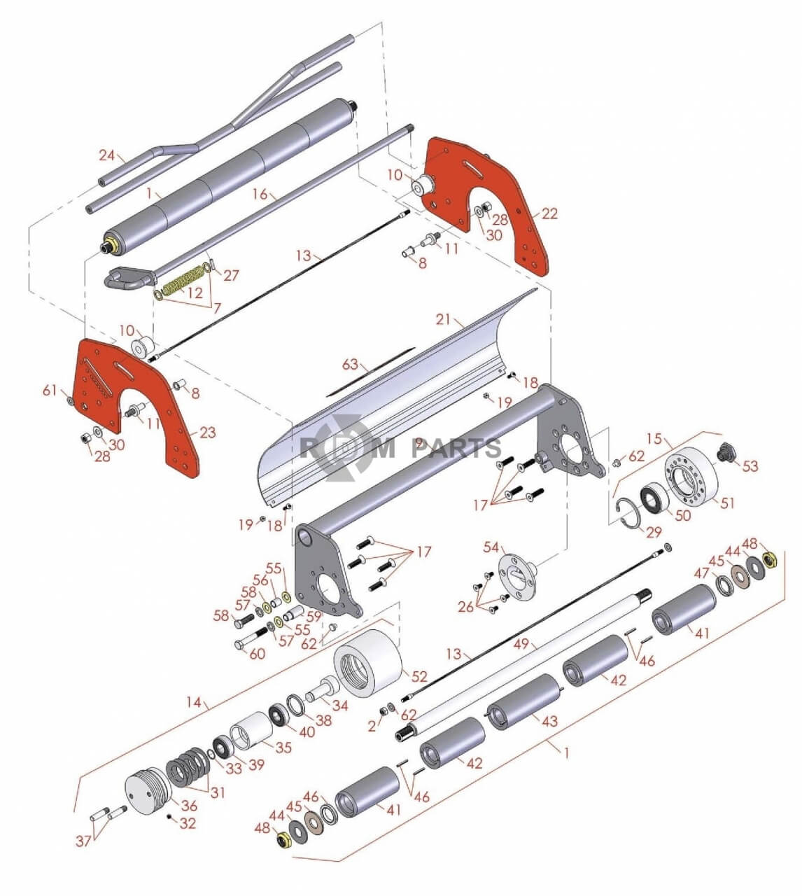 Replacement parts for Multigreen - Jacobsen G-plex III
