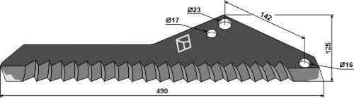 Silage knive fitting for Pöttinger 434.012