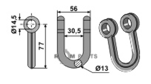 Klepelbeugel 63-kuh-908