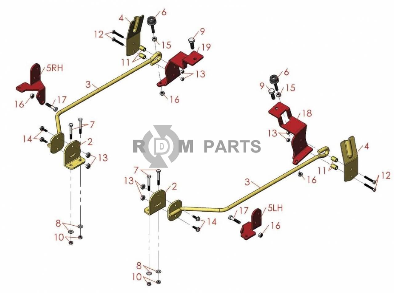 Replacement parts for Brush kit