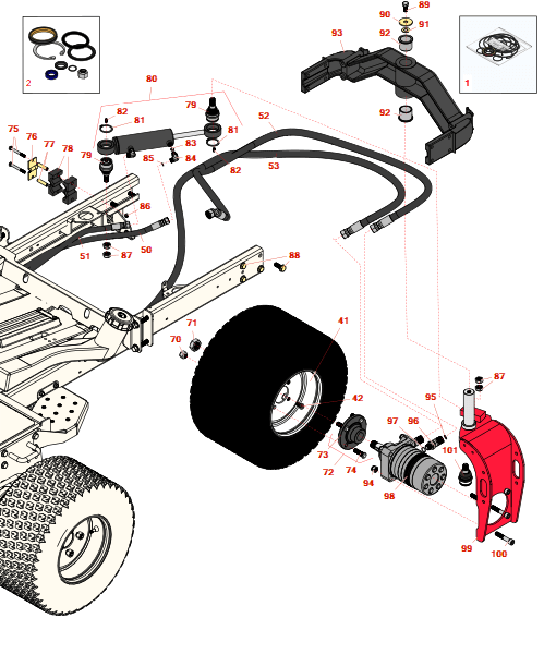 Toro Reelmaster 3100-D Traction Unit - Model 03170