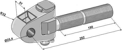 Stangkop M36 x 3 Stangkop M36 x 3