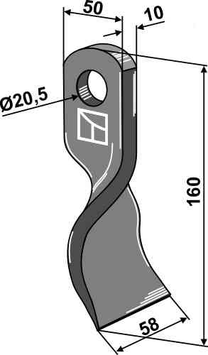 RDM Parts Twisted blade