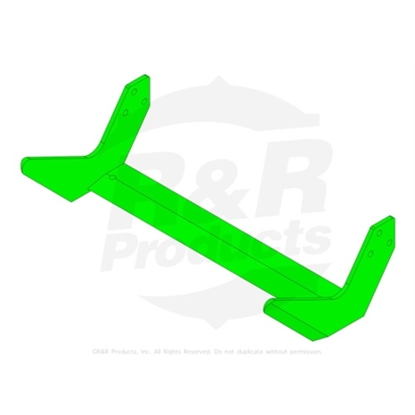 Sod blade - 16 x 1/4 x 2-1/2 heavy duty hard faced
