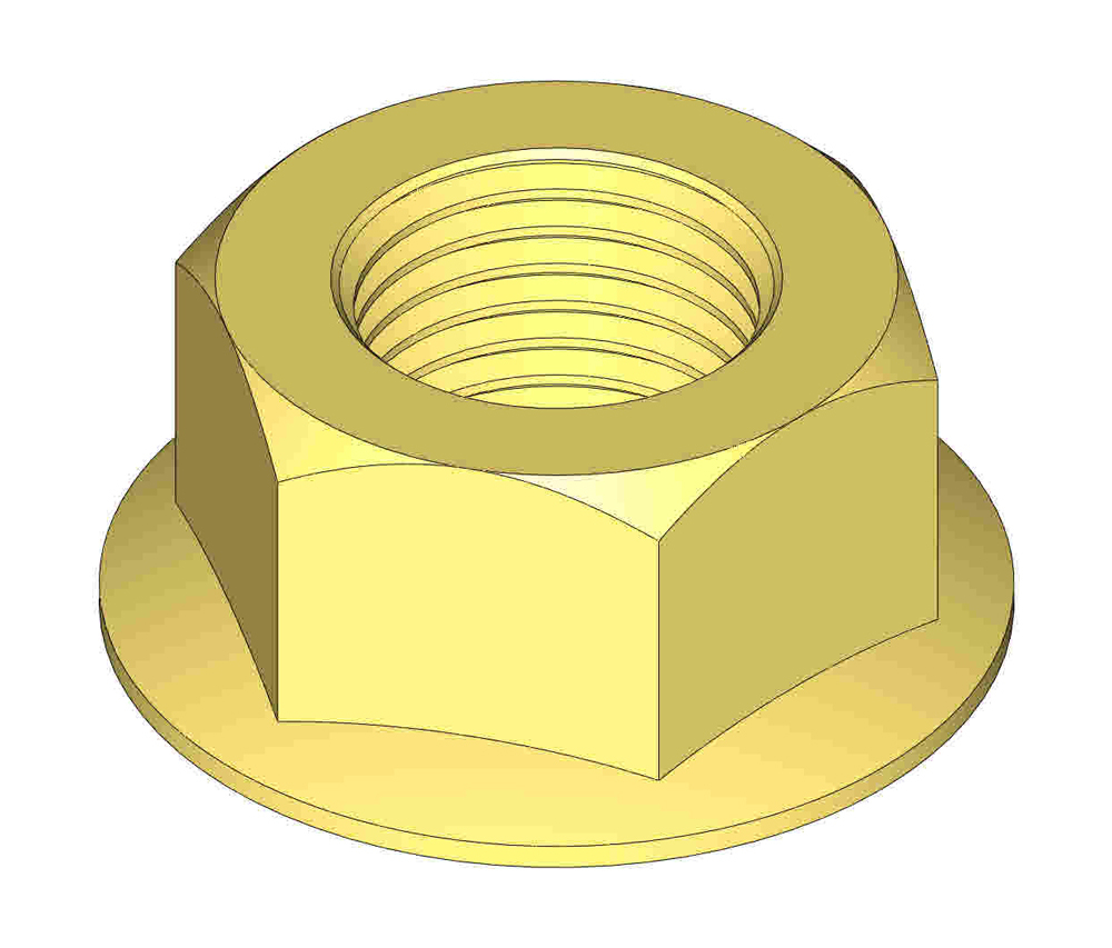Locknut - 1/2-20 flanged