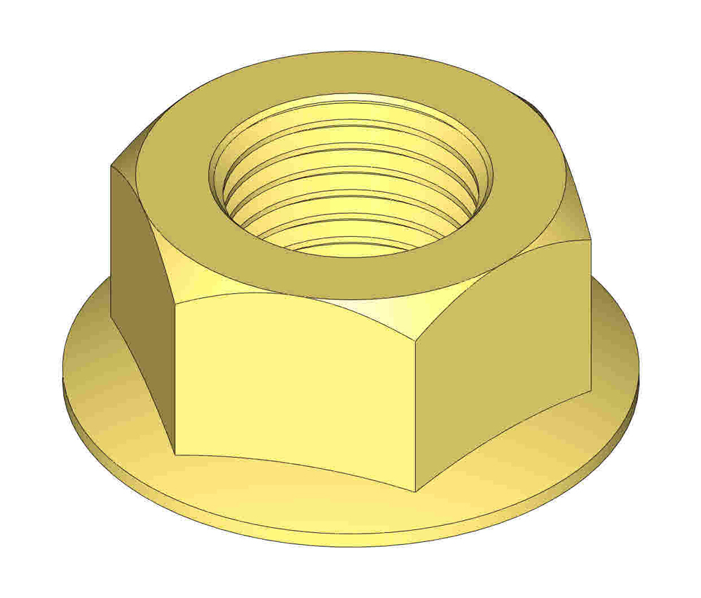 LOCKNUT - 1/2-20 FLANGED