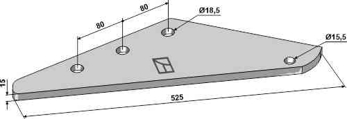 Supporting bracket fitting for Logifeed & R.M.H. 8VR040400