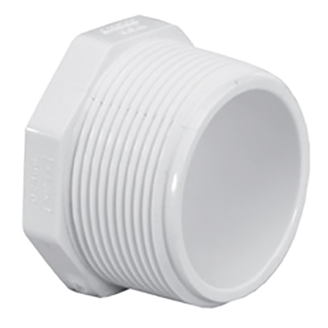 3 sch40 pvc plug (mpt)