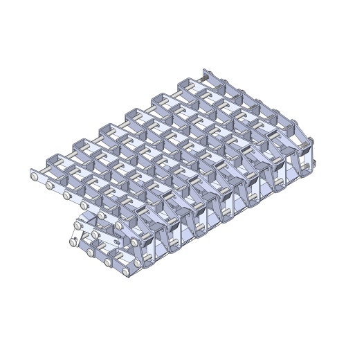 Steel conveyor mat- 12