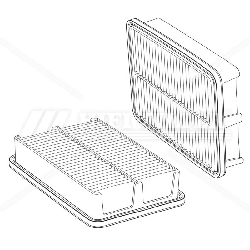 Air filter passend voor mann c 24071